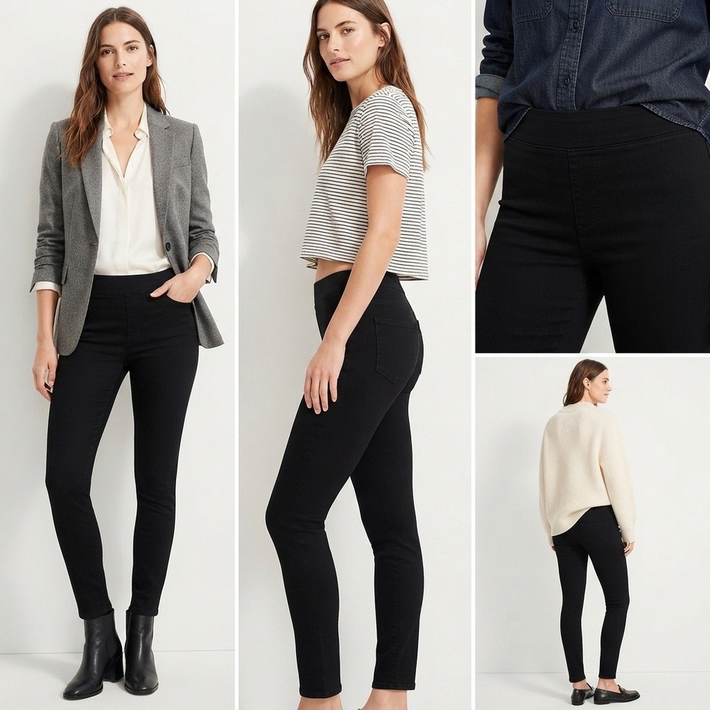 J.Crew Pull-On Toothpick Jean Jegging (J2228) Skinny Denim True Black 29